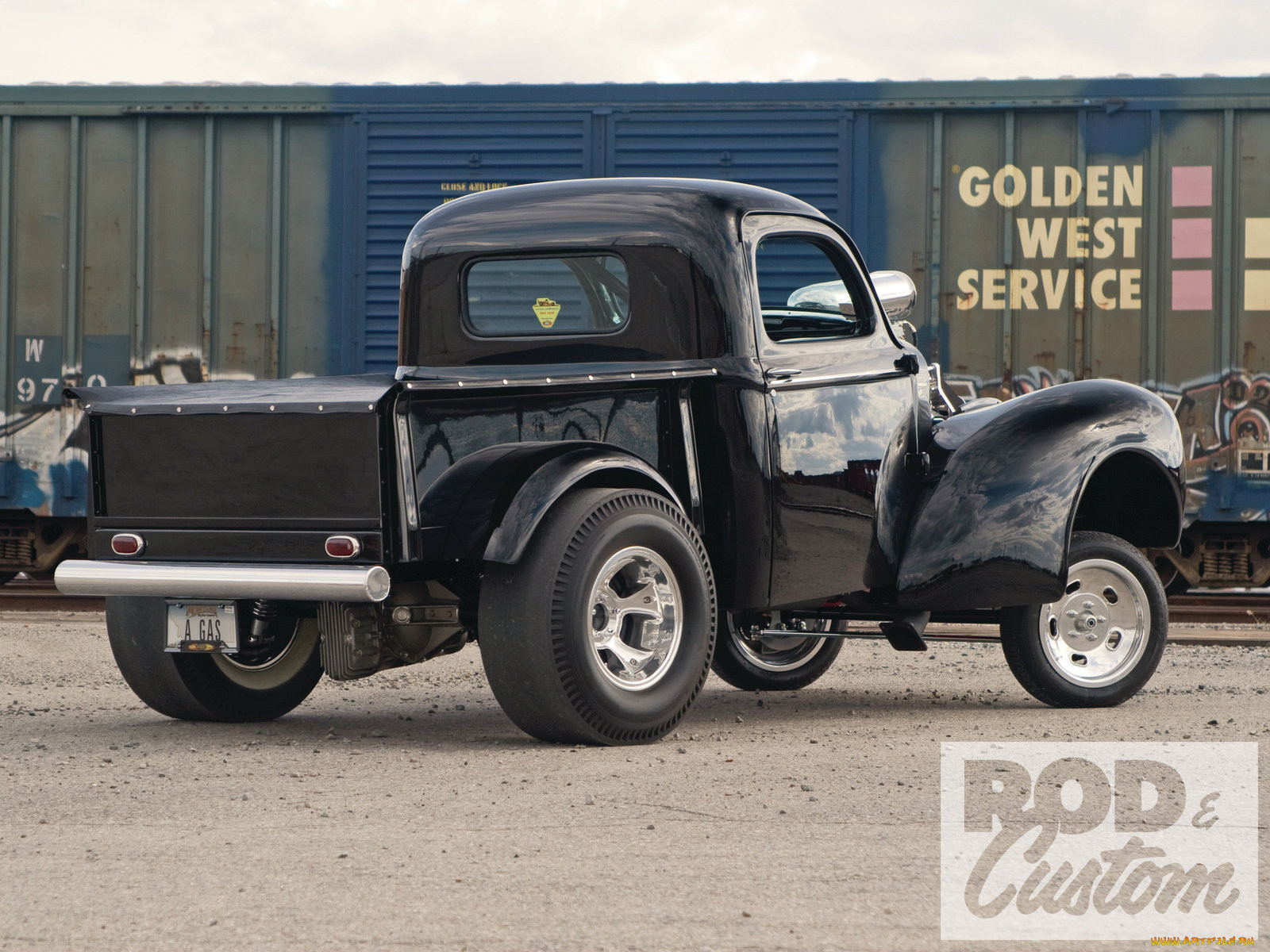 , custom, pick, up, willys